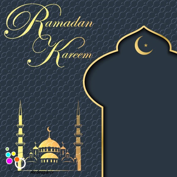 وکتور ماه رمضان طرح مسجد و محراب-کد 3718