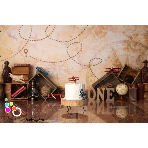 دانلود بک دراپ تولد تم جهانگرد-کد 4808