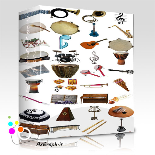 دانلود کلیپ آرت انواع ساز و آلات موسیقی-کد 2930