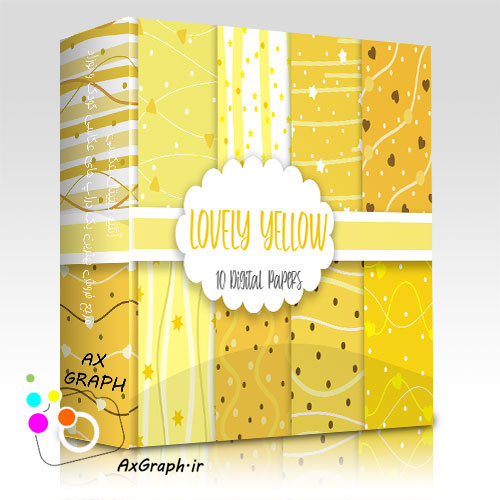 دانلود کاغذ دیجیتال زرد دوست داشتنی-کد 2967