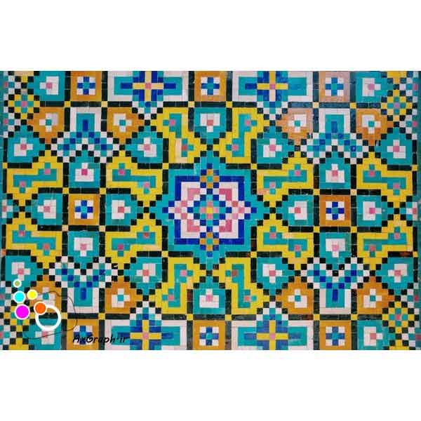 دانلود تصویر با کیفیت نمایی از کاشیکاری کاخ گلستان-کد 6006