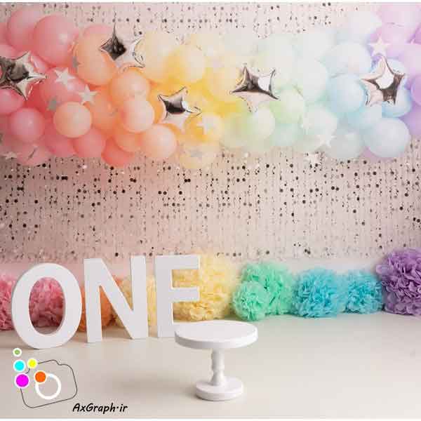 دانلود بک دراپ تولد تم بادکنک-کد  6232
