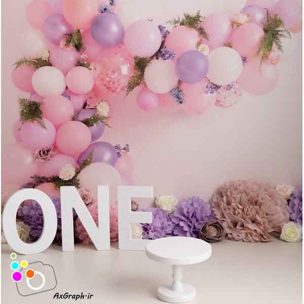 دانلود بک دراپ تولد تم بادکنک-کد  6233