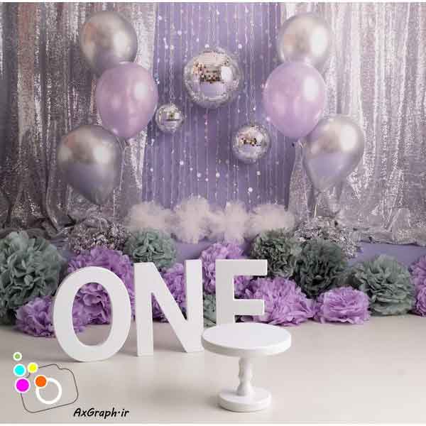 دانلود بک دراپ تولد تم بادکنک-کد  6235
