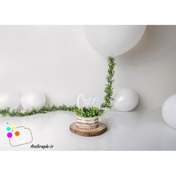 دانلود بک دراپ تولد تم سپید-کد 6305