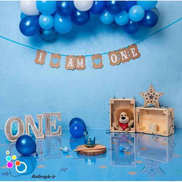 دانلود بک دراپ تولد تم شاهزاده-کد 6335