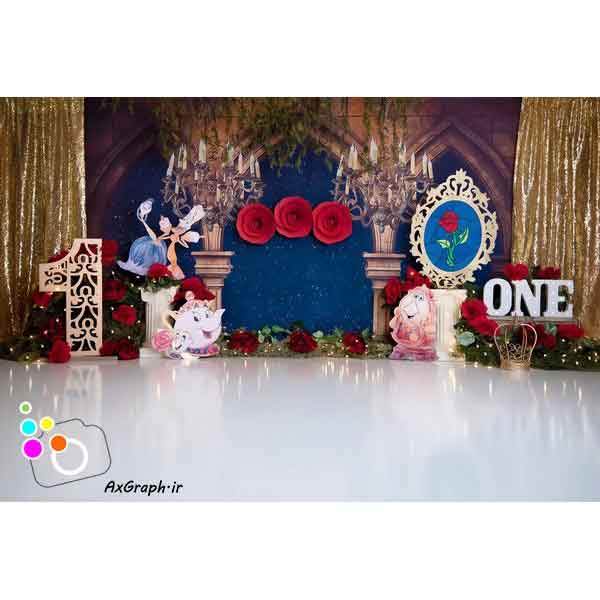 دانلود بک دراپ تولد تم سپید برفی-کد 6350