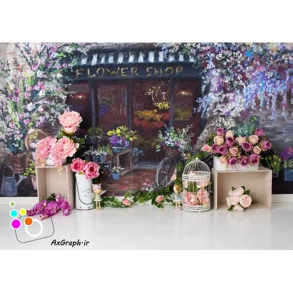 دانلود بک دراپ آتلیه تم گلفروشی-کد 6361