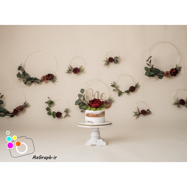 دانلود بک دراپ تولد تم گل رز-کد 6489