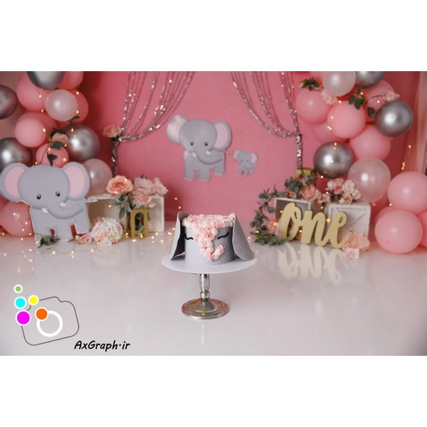 دانلود بک دراپ تولد تم فیل-کد 6491