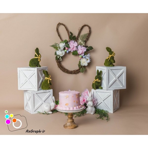 دانلود بک دراپ تولد تم خرگوش-کد 6499