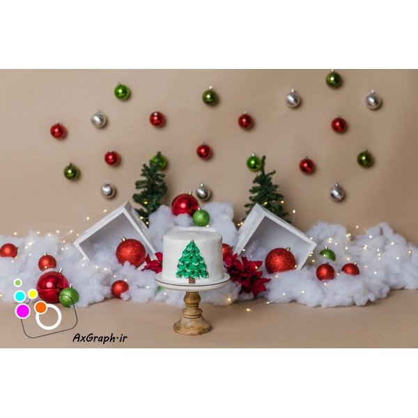 دانلود بک دراپ تولد تم کریسمس-کد 6503