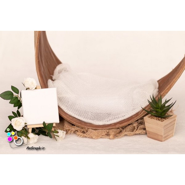 دانلود بک دراپ نوزاد تخت خواب هلالی-کد 8015