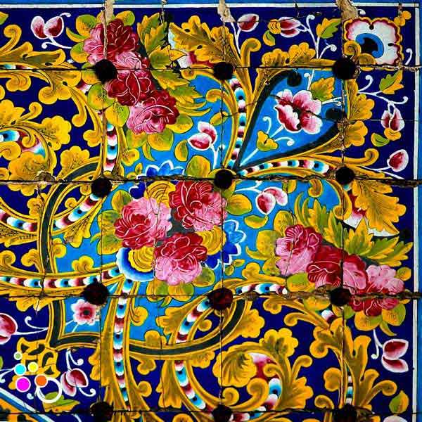 دانلود تصویر با کیفیت کاشی لعابدار هفت رنگ -کد 8102