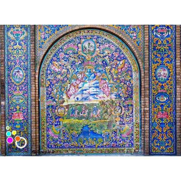 دانلود تصویر با کیفیت کاشیکاری کاخ گلستان-کد 8103