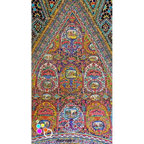 دانلود تصویر با کیفیت کاشیکاری کاخ گلستان-کد 8105