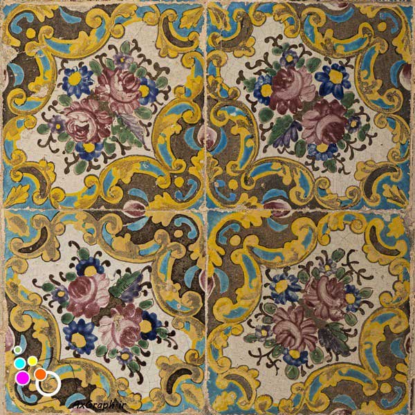 دانلود تصویر با کیفیت کاشیکاری زیبای کاخ گلستان -کد 8115