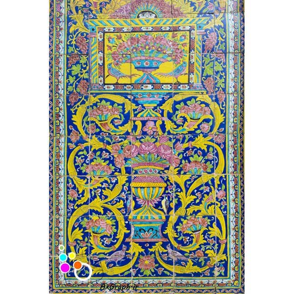 دانلود تصویر با کیفیت کاشیکاری زیبای کاخ گلستان -کد 8116