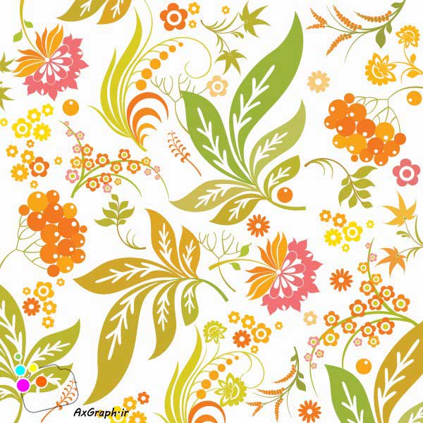 دانلود وکتور گل و بوته -کد 4301