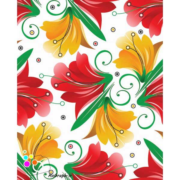 دانلود وکتور گل گلی -کد 4309