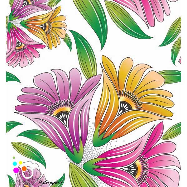 دانلود وکتور گل گلی -کد 4311