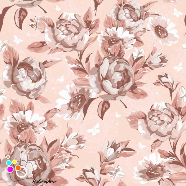 دانلود وکتور گل گلی رز -کد 4330