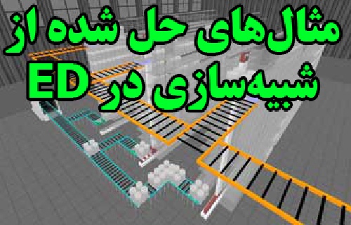 مثال های حل شده از شبیه سازی در نرم افزار ED) Enterprise Dynamics)