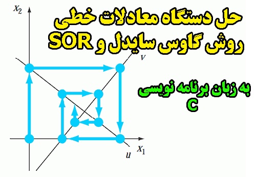 پروژه درس محاسبات عددی: حل دستگاه معادلات خطی روش گاوس سایدل و SOR به زبان برنامه نویسی C