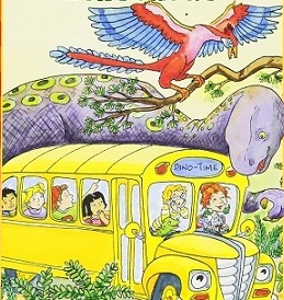 magic school bus flies with the dinosaurs (اتوبوس جادویی مدرسه با دایناسورها پرواز می کند)