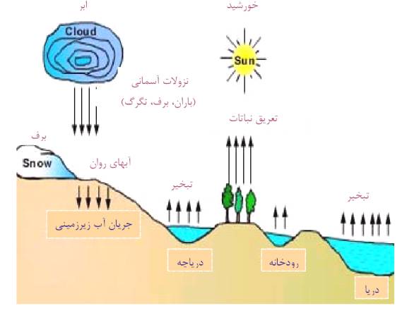 دانلود تحقیق "چرخه و منابع آب شیرین"