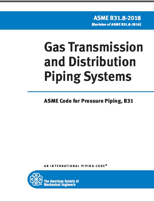 استاندارد B31.8-2018 استاندارد خطوط انتقال و توزیع گاز