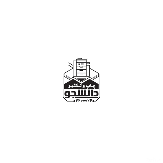 (1)طرح مهر لیزری تایپ و تکثیر دارای وکتور دستگاه پرینت