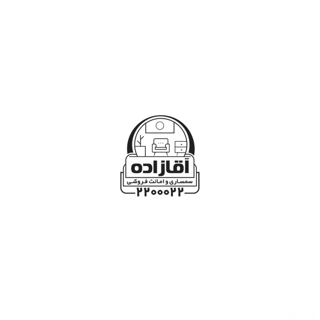 (1)طرح مهر لیزری سمساری دارای وکتور لوازم منزل