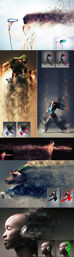 اکشن فتوشاپ ایجاد افکت طوفان شن و ماسه بر روی تصاویر