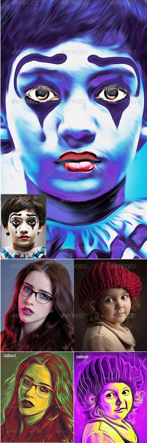 اکشن فتوشاپ تبدیل تصاویر به یک پوستر هنری زیبا
