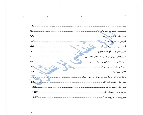 جزوات فارماکولوژی (دارو شناسی ) پرستاری