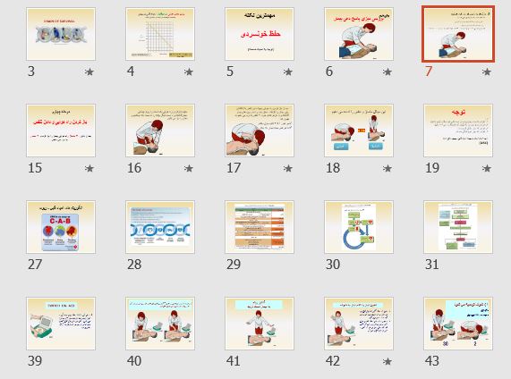 پاورپوینت و pdf "احیای قلب ریوی پایه" در 46 اسلاید