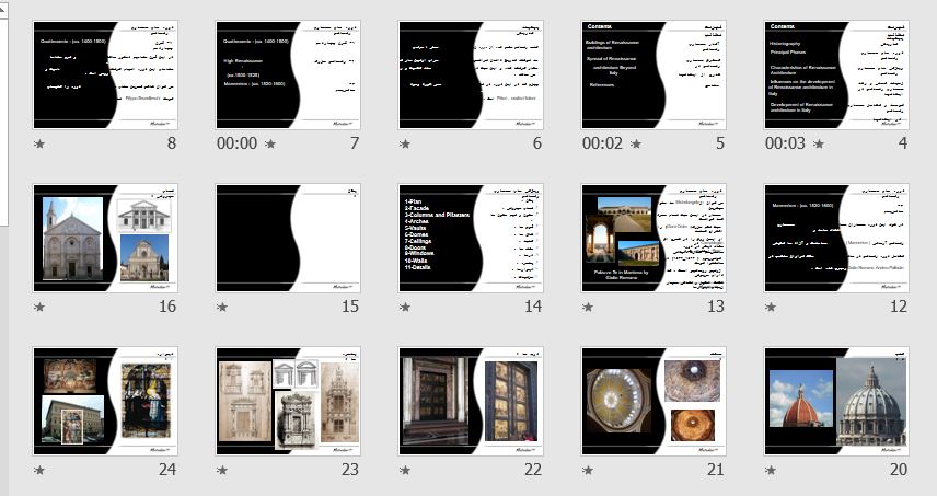 آشنايي با معماري  جهان (عصر رنسانس)"65 اسلاید