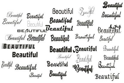 انواع مدل نوشته Beautiful  کورل 12